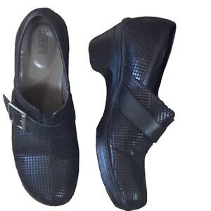 Canyon River Blues Slip On Clogs 10/10.5* Black Embossed Houndstooth Plaid 263C